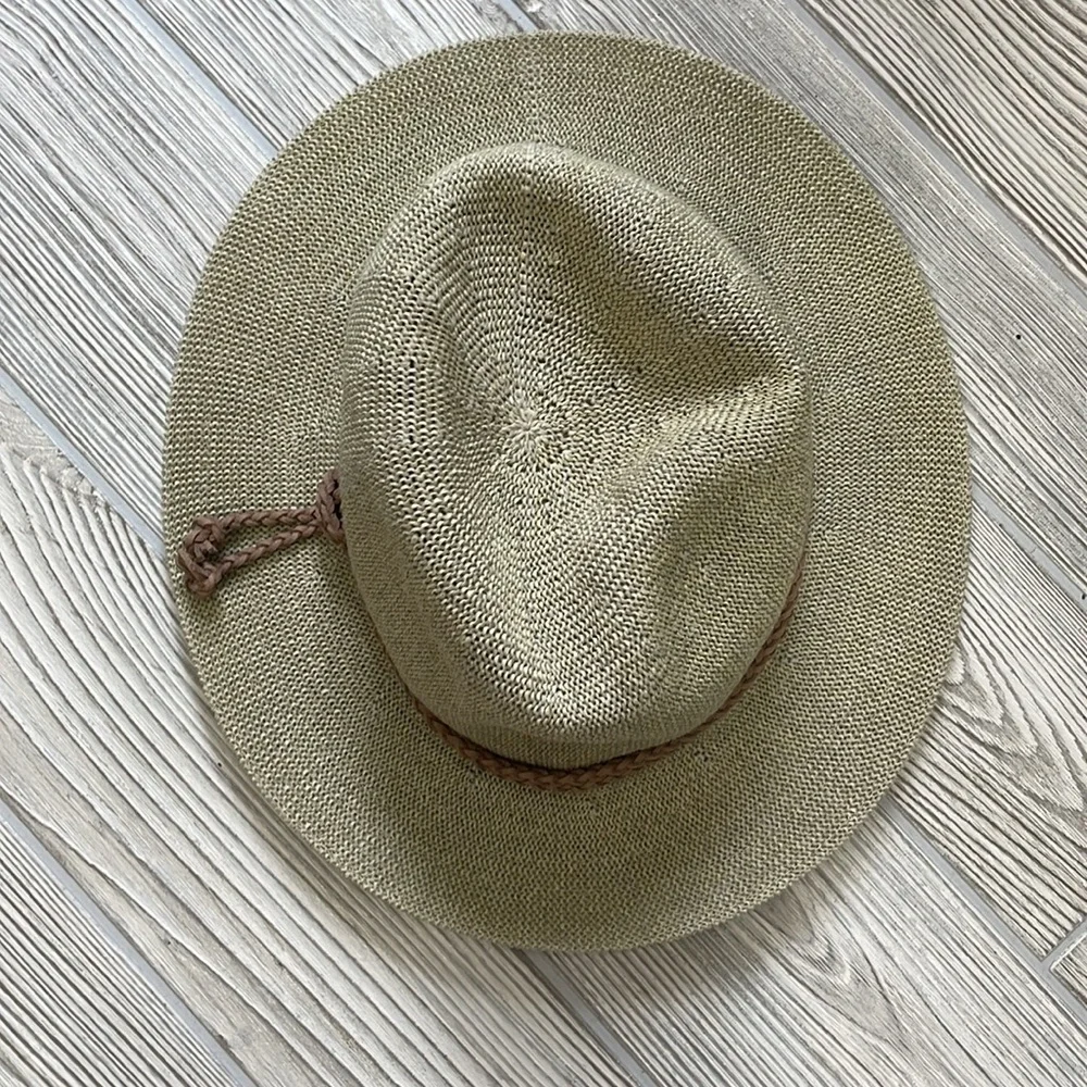 San Diego Hat Company Straw Hat with Braided Rope trim